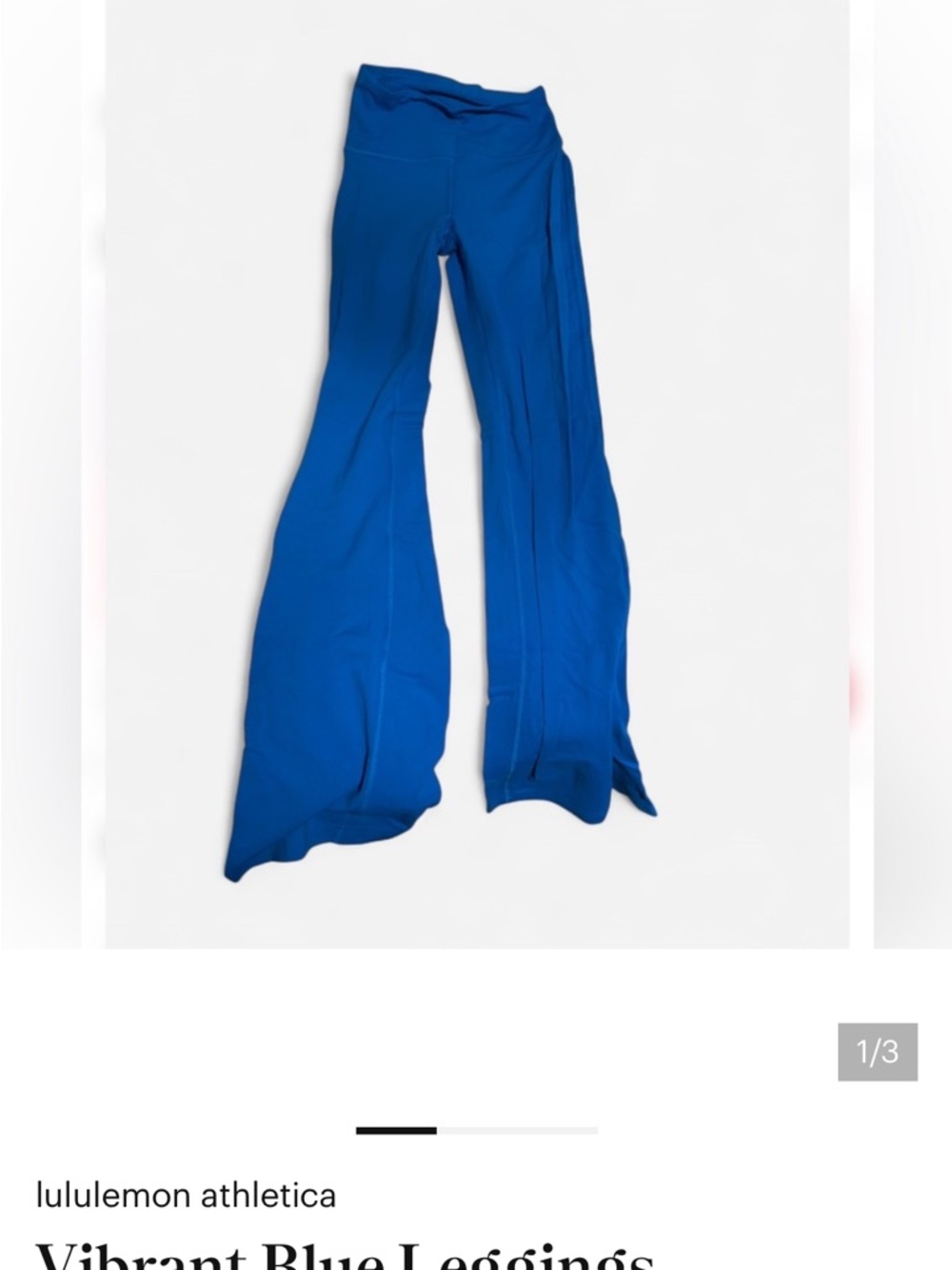 lululemon athletica Cobalt Blue Flared Leggings
